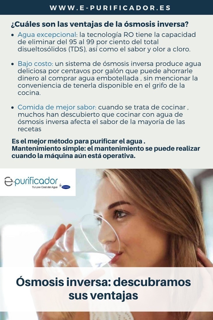 ventajas de la ósmosis inversa