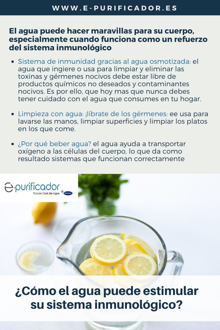 el agua ayuda al sistema inmunologico